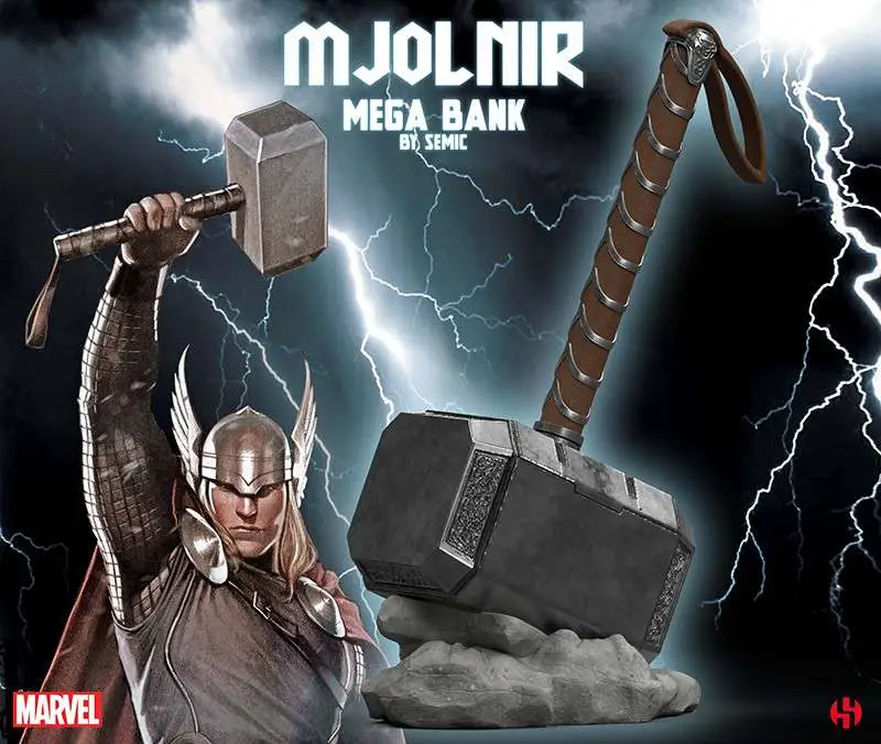 MARVEL - Mjolnir Mega Bank - Figurine
